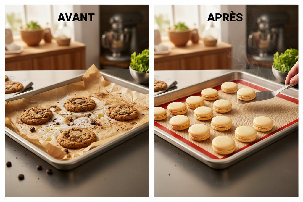 Tapis de Cuisson Silicone Antiadhésif Réutilisable – Feuille de Cuisson Écologique pour Four & Pâtisserie qualité professionnelle