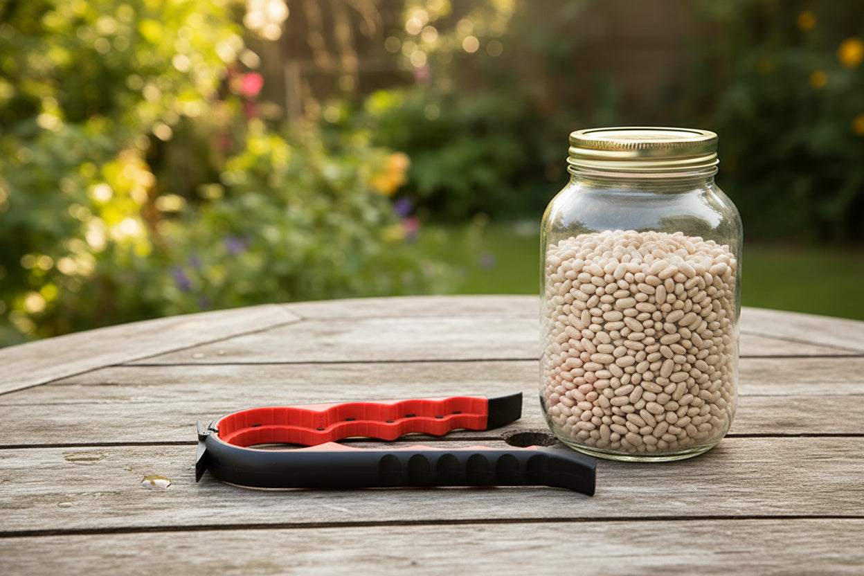 Ouvre-Boîte Multifonction 4-en-1 Antidérapant – Ouvre bocal & Bouteille sans effort | Accessoire Cuisine Pratique