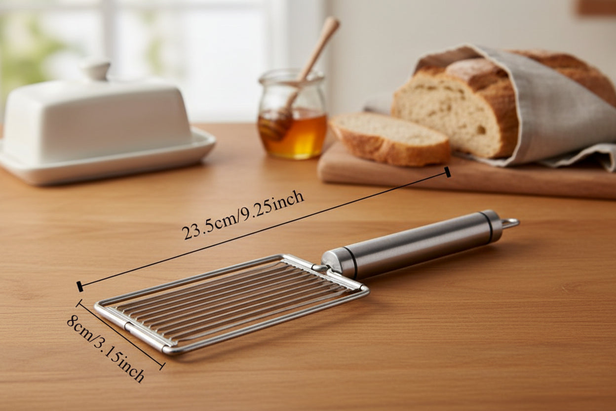 Trancheuse de Tomates en Acier Inoxydable – Coupe Légumes Manuel Rapide pour Fruits, Salades et Sandwichs