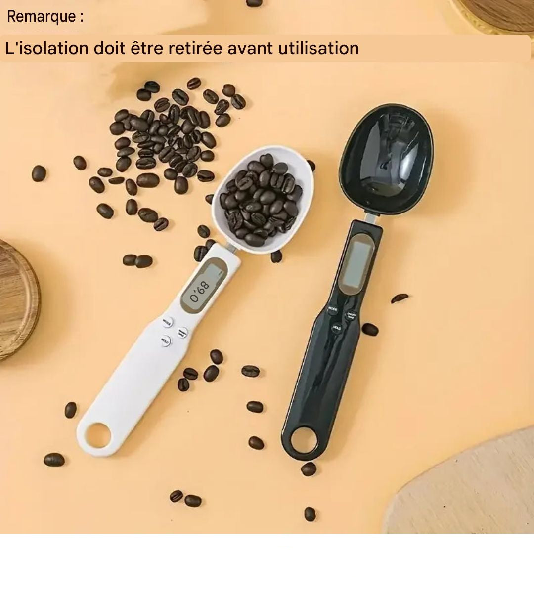 Balance de cuisine numérique électronique LCD, cuillère, balance alimentaire haute précision, farine, lait, café en poudre, mesure du poids, 0.1-500g