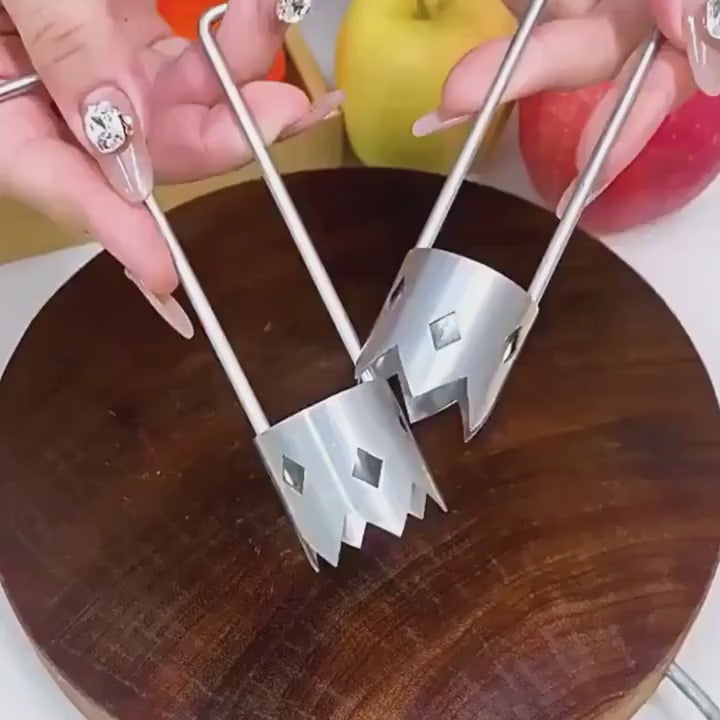 Marre d’Évider vos Fruits à la Main ? Extracteur de Noyau en Inox Rapide pour Pommes et Poivrons